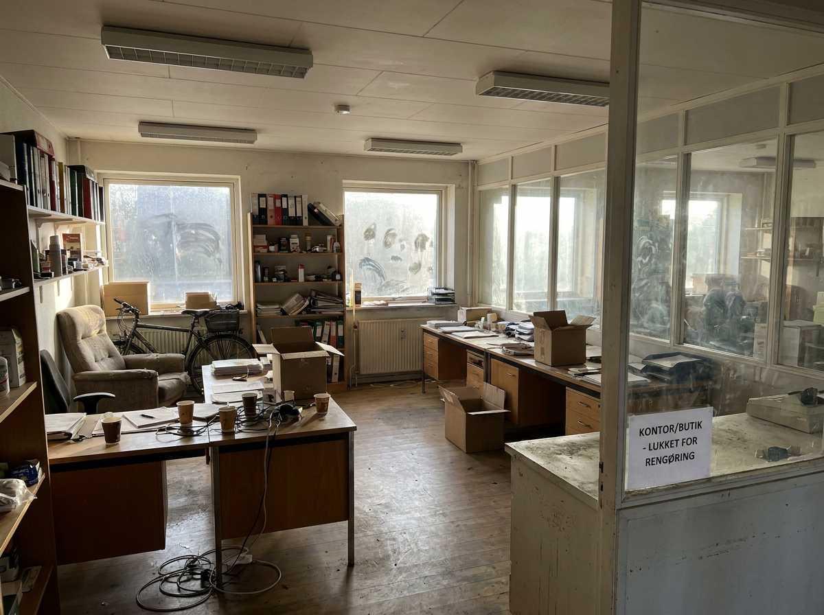 Kontor/butik foer rengoering